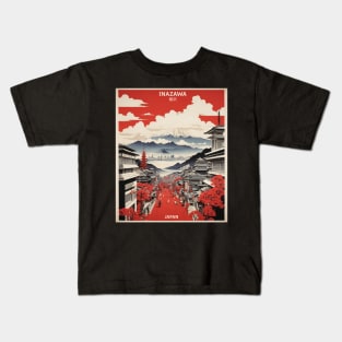 Inazawa Japan Vintage Poster Tourism Kids T-Shirt